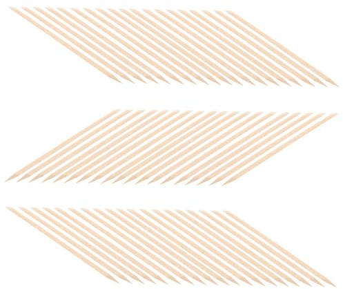 Palitos de Madera para Manicura 100 Piezas Beige Multiusos | Pedicura y Rutina de Belleza, Diseño Fácil de Usar, para Manicurista Profesional
