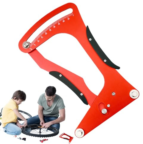 Spokess - Attrezzo per la Regolazione dei Raggi, misuratore di Tensione dei Raggi della Bicicletta, Strumento da Officina, per l'allineamento del Manubrio, Manutenzione Riparazione Moto