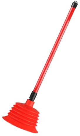 ROMISBABA Sturalavandini WC Heavy Duty con Manico Ergonomico e Ventosa Potente per Disostruzione Bagno Pompa Alta Pressione per Sbloccare Efficientemente Ostacoli nel WC Strumento di Pulizia