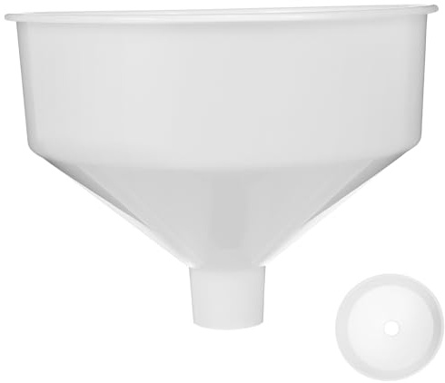 Toyvian Embudo De Plástico Grande Para Líquidos Multiusos, Embudo Doméstico Resistente, Superficie Lisa y Borde Redondeado, Uso Cocina Para Aceite y Bebidas, 1 Unidad