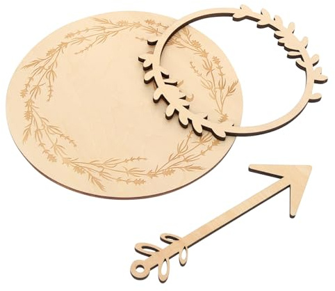 GALPADA Cartes Étapes Importantes en Bois Naturel pour Annonces de Grossesse et Arrivée Bébé, Accessoire Photo Agréable et Facile à Manipuler pour -nés