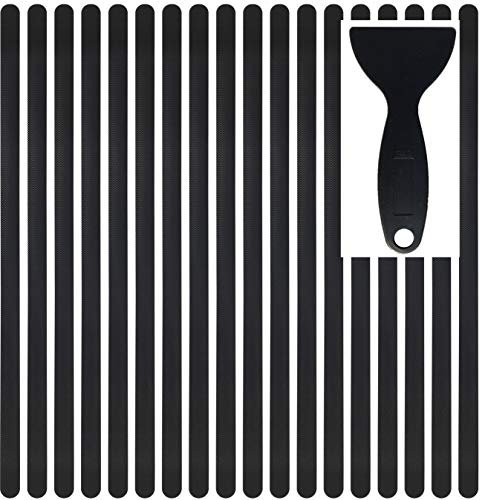 cocofy Anti Rutsch Streifen Aufkleber Treppe, schwarz, XXL (90x3 cm), Sicherheit durch extra starken Halt, Treppenstufen Antirutsch innen Sticker - 18-Pack