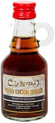 Lote de 20 Botellas de Vino DulceLa Rivera Licores. Regalos Originales. Complementos. Detalles para Bodas, Comuniones, Bautizos y Cumpleaños. CC