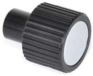 Aluminium-Drehknopf für Stellungsanzeiger, 22mm D, für 10mm Welle, 10mm Bohrung
