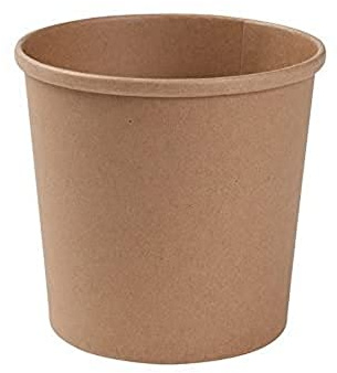 GREENBOX Ekologisk pappersmugg matkopp kraftkartong mugg brun I komposterbar mugg med PLA inre beläggning soppmugg To Go isbägare kartong I 25 ekologiska engångsmuggar biologiskt nedbrytbara 600 ml
