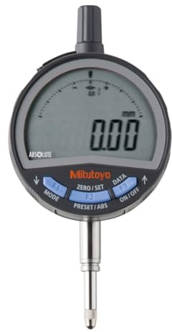 Mitutoyo 543-715B ABS Digital-Messuhr ID-C1012CNXB, 12,7 mm | 0,01 mm, flache Rückplatte, Nullpunkt gespeichert, Datenausgang
