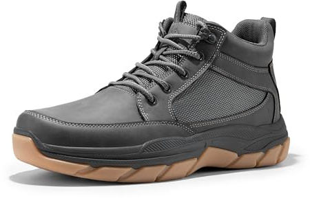 NORTIV 8 Men's Hiking Boots Lightweight Fashion Casual Chukka Ankle Boots Elevation,Size 7.5,Grey,SNHB2411M