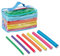 Relaxdays Lockenwickler, 48er Set Papilotten mit Tasche, Papilottenwickler, Locken ohne Hitze, Lange & Kurze Haare, bunt