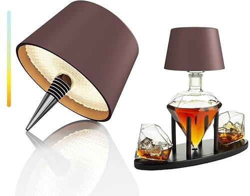 MU LIN LED-Flaschenlampe, wiederaufladbar, 3 Farben, dimmbar, Touch-Steuerung für Innen- und Außenbereich, Schlafzimmer, Restaurant, Geschenk