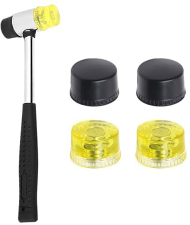 1 Marteau, 4 Têtes De Marteau De Remplacement, Petit Marteau En Caoutchouc, Marteau De Bijouterie, Marteau En Caoutchouc Manuel, Marteau De Coupe De Bijoux