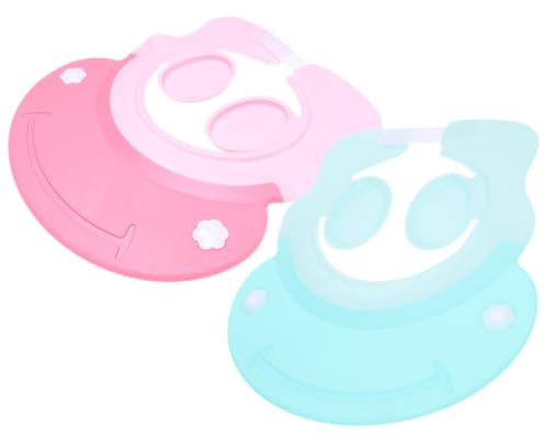 ibasenice 2stücke Duschhaube Verstellbare Badehaube Für Junge Mädchen Ohrenschutz Beim Haarewaschen Für Stressfreies Baden