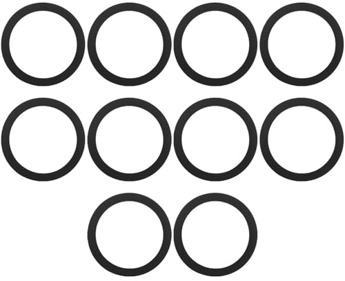 YINETTECH 10 Stück Gummi-Flachdichtungen 45x36x2mm Passend für Siphons Abflüsse Siphon 1 1/2 Zoll Überwurfmutter Gummidichtung Siphon-Überlaufdichtung