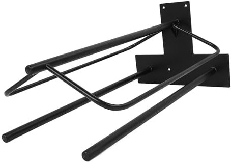 Jiawu Sattelhalter, Sattelhalter mit Doppelstange, Wandmontage, Sattelständer, robuster Ständer für Pferdeunterlagen, Sattelständerhalter für Pferdezubehör, Pferdedecke