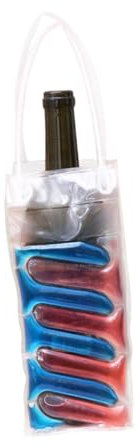 Mikinona Bolsa De Pvc Para Enfriar Vinos Portador De Vino Soporte De Gel Refrigerante