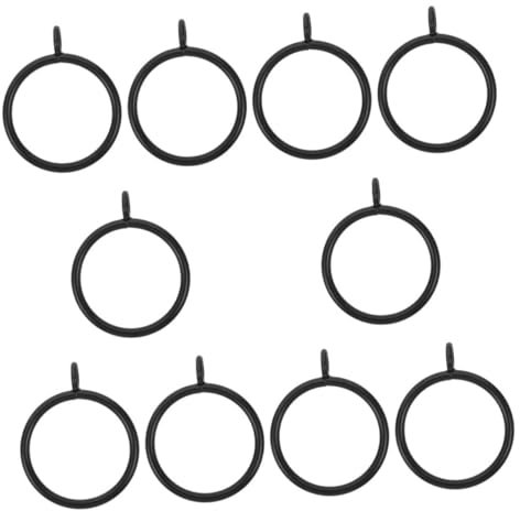 JECOMPRIS 10pezzi Bastoni per Tende con Occhielli in Robusto per Appendere Tende da Doccia Accessori per Aste Standard e Romane Facile Fissaggio con Occhielli Design per Arredamento di Casa