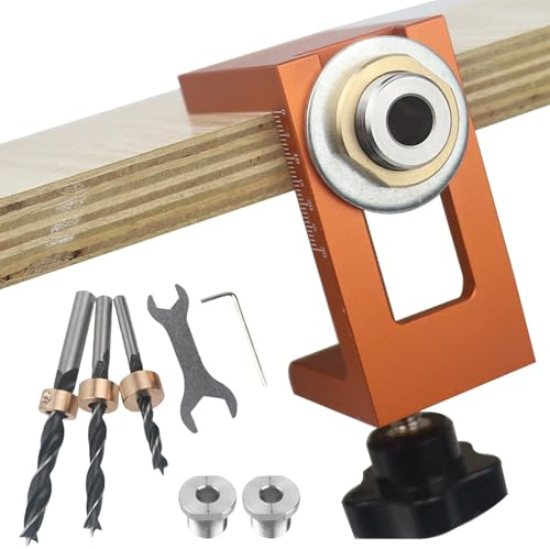 Kit de trou gabarit de poche | Pince de perçage précise – Gabarit de perçage – pour les professionnels débutants, installation d'armoire, menuiserie, cuisine, travaux de construction, matériel de scie