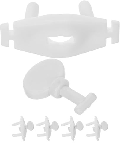MERRYHAPY Copriprese di Sicurezza Design Discreto in Plastica Riutilizzabile Set da 5 Facile Installazione Protezione per Prese Elettriche Bianco per Ragazzo Ragazza per Casa e Asili