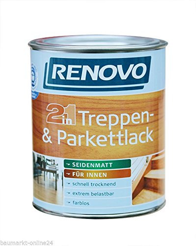 Treppen- Parkettlack innen 750 ml farblos seidenmatt Renovo