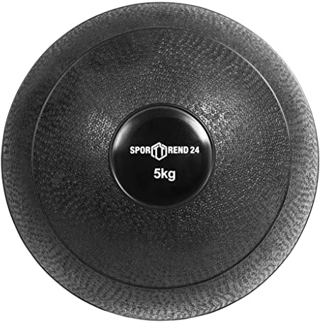 Sporttrend 24® Slamball/Medizinball 2kg, 3kg, 4kg, 5kg, 6kg, 7kg, 8kg, 9kg, 10kg, 15kg, 20kg in schwarz | kein Rückprall/No Bounce, grippige Oberfäche für maximalen Halt