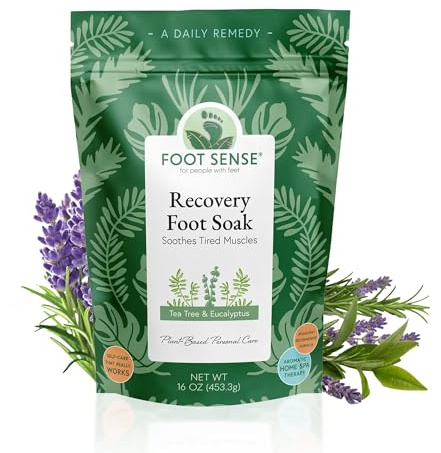 Tea Tree Oil Detox Foot Soak - for Athlete’s Foot, Toenails, Smelly Feet - All Natural Formula - Intensive Foot Repair - 16 oz