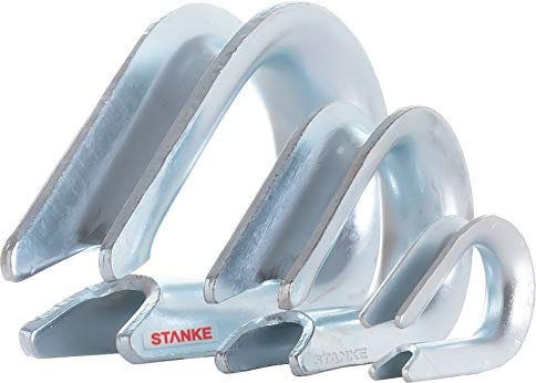 Seilwerk STANKE 25x Kausche Verzinkt 4 mm Drahtseilkausche für Forstseil Windenseil Stahlseil Naturseil DIN