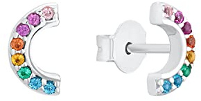 s.Oliver Ohrstecker 925 Sterling Silber Mädchen, Kinder Ohrschmuck, Motiv, Kommt in Schmuck Geschenk Box