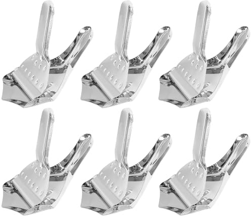 Exprimidor de cuña de limón de acero inoxidable de 6 piezas manual de limón Clip de mano Citrus Fruit Juicer Herramientas para el hogar Bar de cocina