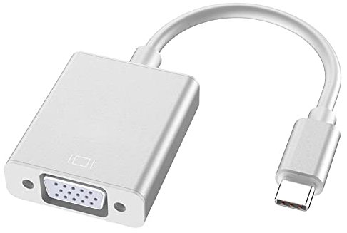 SELIACR Adattatore da USB C a VGA, Thunderbolt 3（Type-C Maschio a VGA Femmina Adattatore Compatibile con Google Chromebook Pixel Mac Book Pro 2020,2019,2018, Lenovo 900, Dell XPS 13
