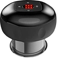 Schröpftherapie-Set, elektrisches Schröpf-Massagegerät, Typ-C, wiederaufladbare Smart-Cups, Massage-Schaber-Werkzeug mit Infrarot-Hitze, Gua Sha Massagewerkzeug zur Reduzierung von Cellulite