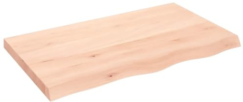 vidaXL Piano per Tavolo 100x60x(2-6) cm in Rovere Massello Non Trattato