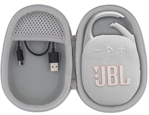 co2CREA Hart Reise Schutz Hülle Etui Tasche für JBL Clip 5 /JBL Clip 4 / JBL Clip 4 Eco Tragbare Bluetooth Lautsprecher,Nur Tasche