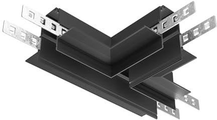 Maytoni Verbindungselement T-Connector für Einbauschienen-System Zubehör für Schienen Exility Schwarz Aluminium
