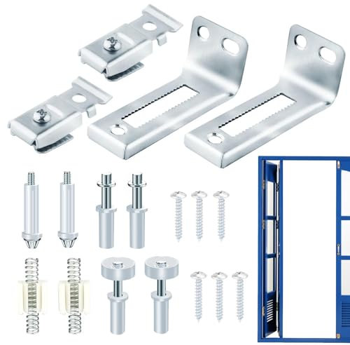 Kit de réparation de porte pliante – Kit de 18 pièces de quincaillerie de porte pliante pour porte pliante