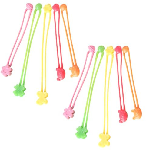 HOLIDYOYO 10 Stück Silikonbänder Lebensmittelecht Flexibel Bunte Befestigungsbänder Für Bento Kasten Gemüsebündel Kabel Vielseitige Silikon Gurte Für Küche Und Haushalt