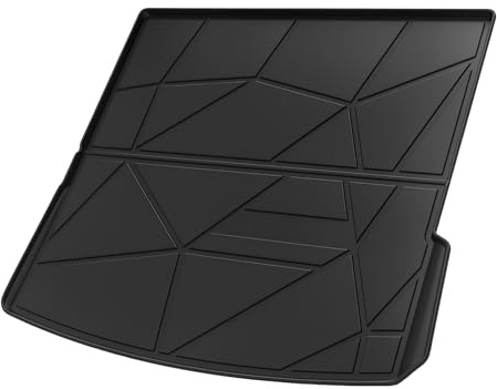 INFINAUTO Flat Face Cargo Liner Rear Trunk Mat Trunk Cargo Luggage Boot Tray Mat Irregular Pattern for Audi Q7 2006-2015 Anti-Slip