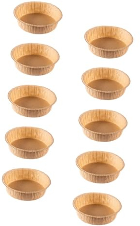 HOMOBABE 10pezzi Teglie Carta Per Torte Modelli Rotondi Antiaderenti Per Cottura Per Dolci e Salati Facili Da Usare e Smaltire