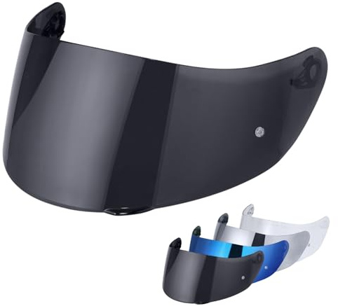 MXJ Gear Helmvisier für K1 K3SV K5,Motorradhelm Visier,Motorrad Windschutz Helm Objektiv Visier Vollgesichts.UV Schutz Helmvisier (Schwarz)