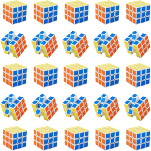 Mini Zauberwürfel 3x3 Speed Cube Set, 12 Stück Speed Würfel 3x3, Cube Puzzle Mini Würfel, Kleine Zauberwürfel Original Speedcube Stickerless, Puzzle Cube Spielzeug für Kinder und Erwachsene