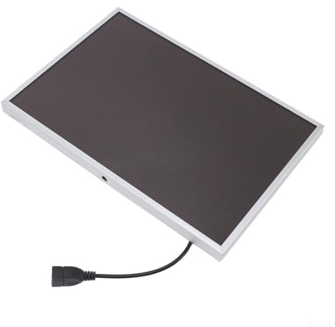 Feeshoppher Solar Panels Chargers 20W 12V Solars Panel Charger Portable Solar Panel Battery Charger with USB Port Mobile Phone Charging Module Aluminum Frame for Outdoor Emer-gency Power Supply