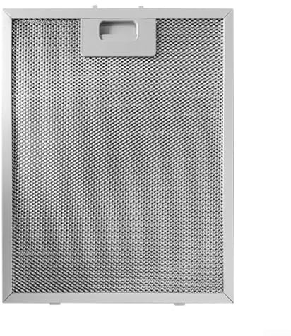 MoSundi Range Hood Metal Filter Oil Baffle Screen Stainless Steel Grease Filter Replacement 5-Layer Aluminium Mesh for Kitchen Extractor Fan Silver(350x285mm)