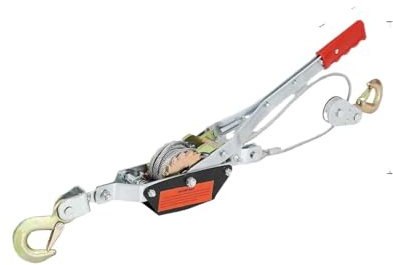 Treuil Manuel, capacité de Traction de 2/4/5 tonnes, palan à cliquet Robuste pour Automobile, extracteur de câble d'alimentation pour véhicule, remorque, Bateau ou VTT (2 tonnes)