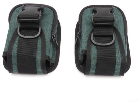 1 par de bolsillos de peso de buceo para bolsas de peso suaves de forma segura (verde)
