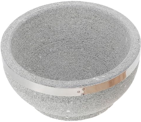 Ipetboom Pentola in Pietra Coreana Dolsot per Bibimbap e Zuppe Resistente Alte Temperature Antiaderente Uso Diretto su Fiamma Aperta Ciotola Termica per Cucina Coreana Tradizionale