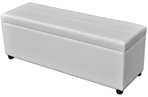 Tidyard Ablagebank Sitzbank Aufbewahrung Bank Garten-Aufbewahrungsbox Truhenbank Aufbewahrungsbank aus PVC,Aufbewahrungstruhe Gartenbox Garderobenbank Füßenmaße: 4 x 5 cm (H x Φ)