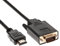 Cavo da HDMI a VGA 1,8 M, supporta la conversione del segnale completa a 1080p da ingresso HDMI da laptop e televisore HD a uscita VGA di monitor, proiettori, televisori