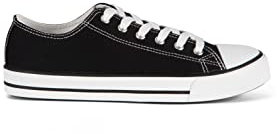 CULTZ Diamond Unisex Sneaker Damen Herren Low Top Turnschuhe Black 42