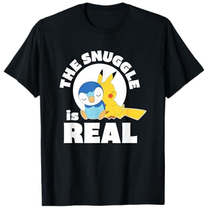 Pokémon - The Snuggle is Real Pikachu & Piplup T-Shirt