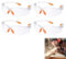 Lunette de Protection,Lunettes de Sécurité Transparentes,Lunette de Protection Bricolage,Anti-Buée Lunette Protection,Lunettes-masque de Sécurité,Lunettes de Protection avec Verres en Plastique