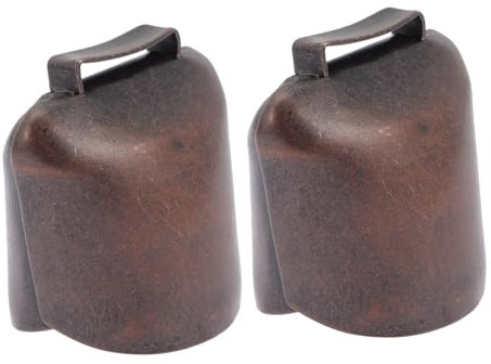 BELLIFFY 2pezzi Campanelle Da Allevamento in Ferro Per Mucche Con Suono e Resistente Campanacci Compatti e Leggeri Per Cani Cavalli e Pecore Accessori Vintage Per Allevamento e Decorazioni