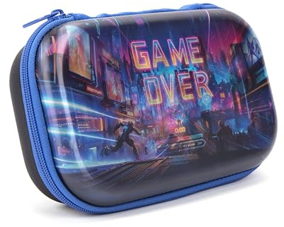 ZIPIT 3D-Federmäppchen für Jungen, Lentikulares Etui für die Schule, Gaming | Große Stiftebox, maschinenwaschbar, sicherer Reißverschluss, bis zu 60 Stifte, bruchfestes Material